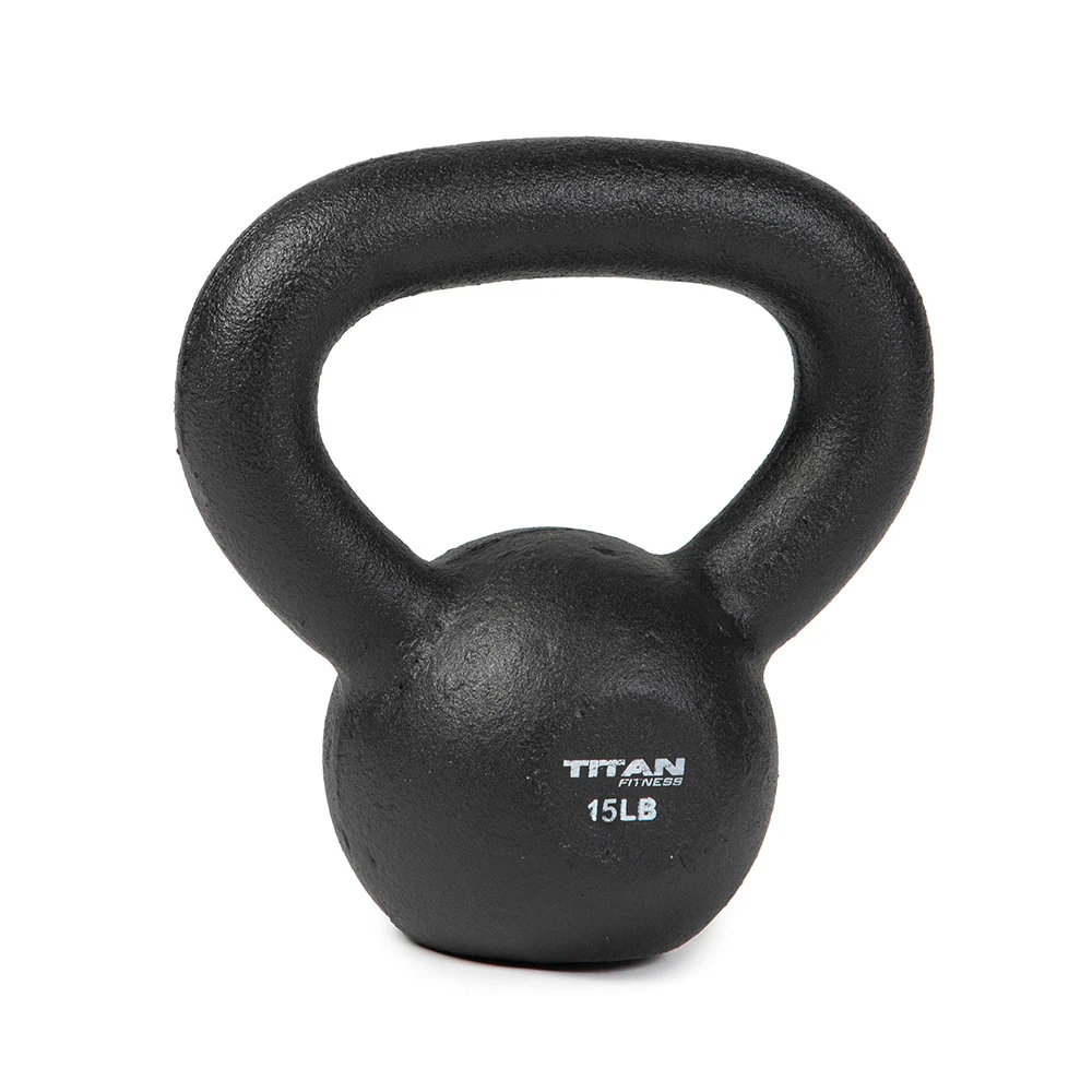 Scratch and Dent, 15 LB Cast Iron Kettlebell