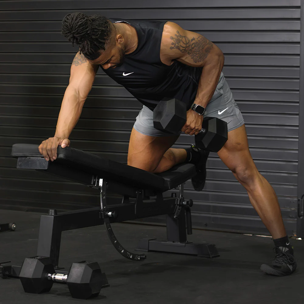 15 LB Rubber Hex Dumbbells - Image 4