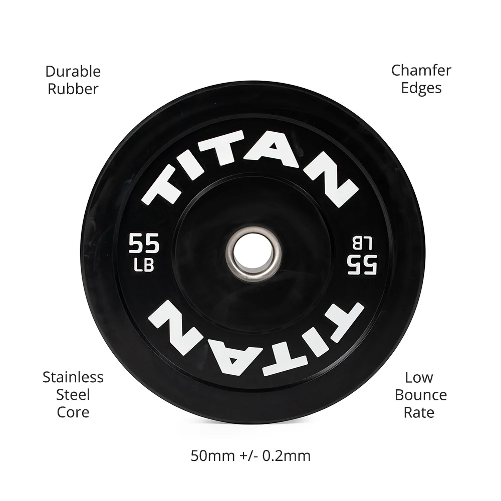 Scratch and Dent, 55 LB Single Economy Bumper Plate - Image 7