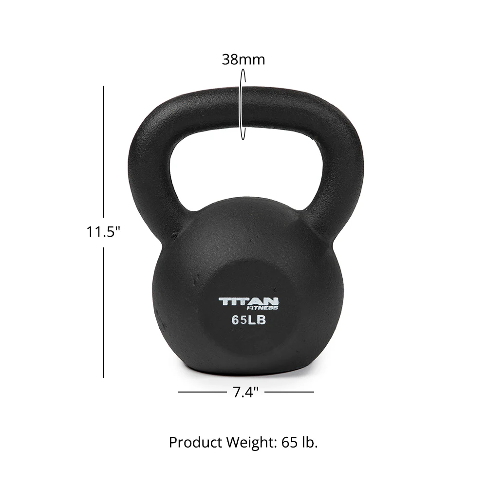 65 LB Cast Iron Kettlebell - Image 4