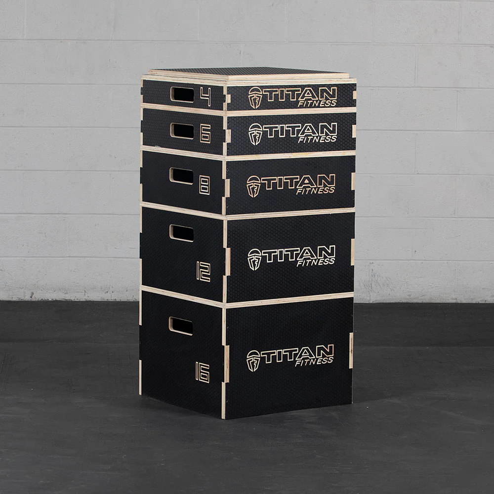 Scratch and Dent, 8" Stackable Wooden Plyo Box - Image 7