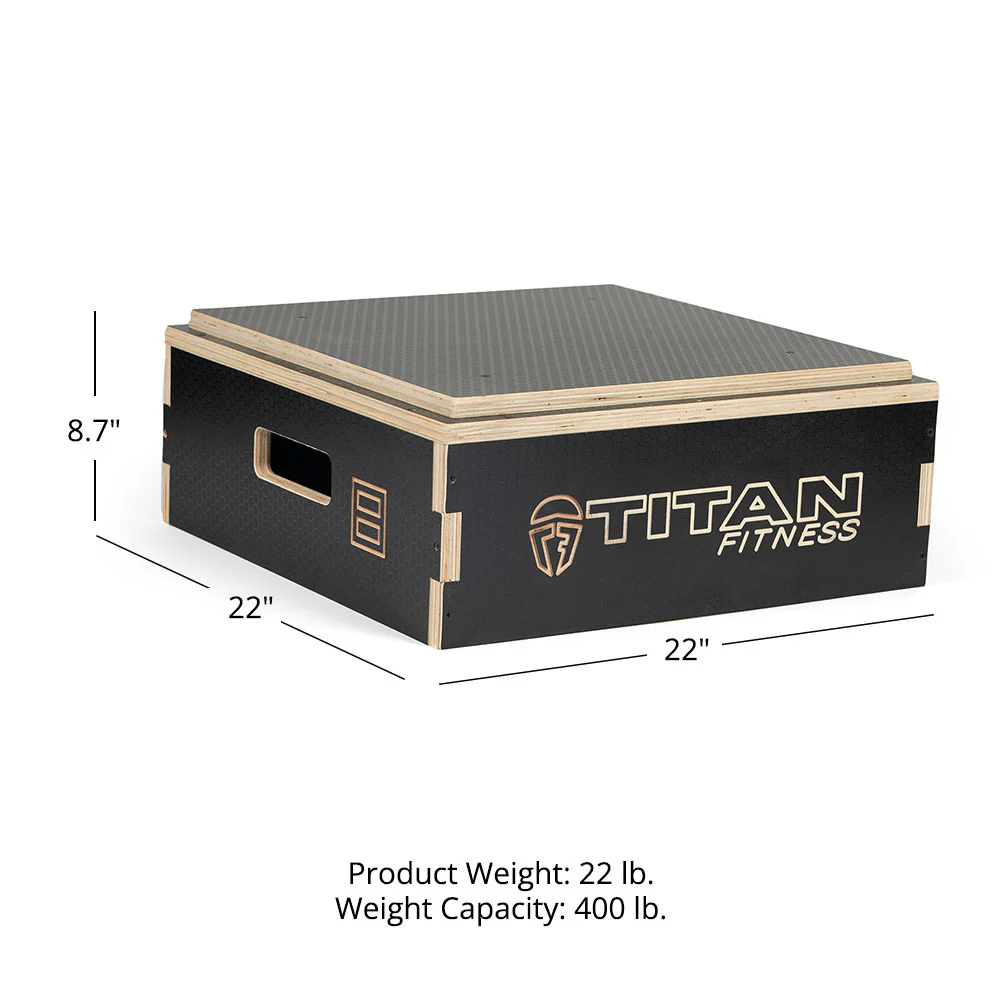 Scratch and Dent, 8" Stackable Wooden Plyo Box - Image 8