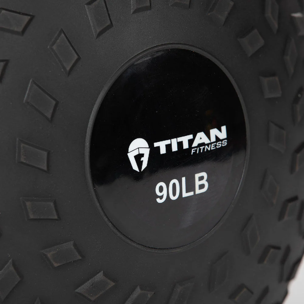 Scratch and Dent, 90 LB Rubber Tread Slam Ball - Image 2