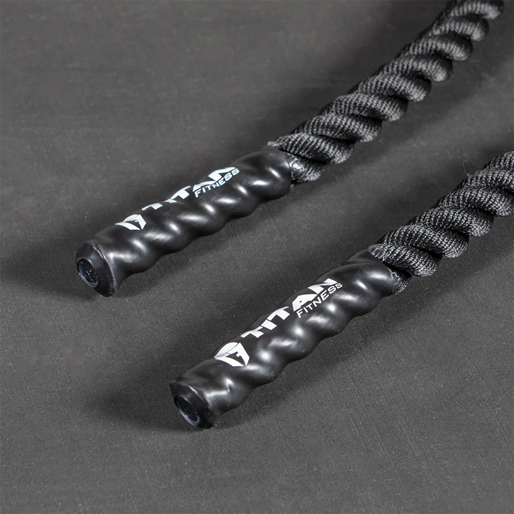 Scratch and Dent, 40' x 1.5" Battle Rope Black Poly Dacron - Image 5