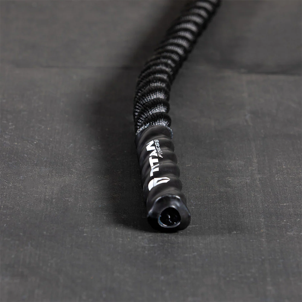 Scratch and Dent, 40' x 1.5" Battle Rope Black Poly Dacron - Image 6