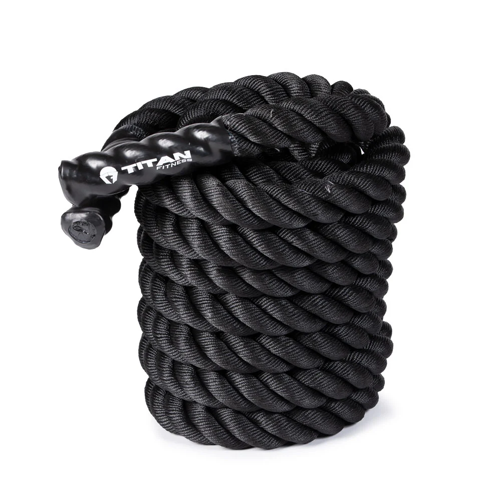 Scratch and Dent, 30' x 2" Black Poly Dacron Battle Ropes