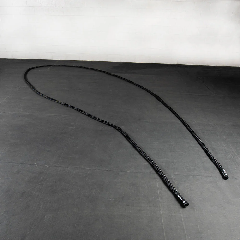 Scratch and Dent, 30' x 1.5" Battle Rope Black Poly Dacron - Image 4
