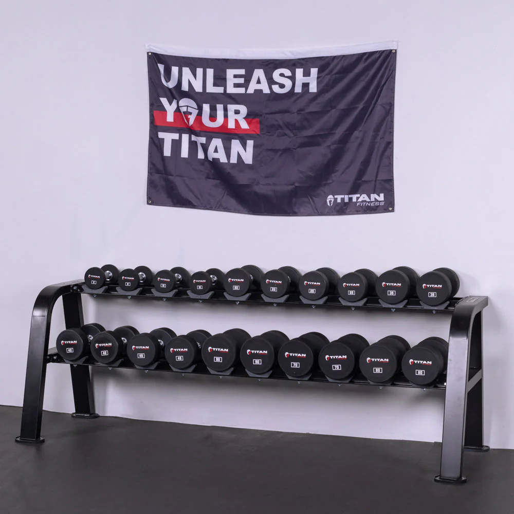 2 Tier Saddle Dumbbell Rack - Image 2