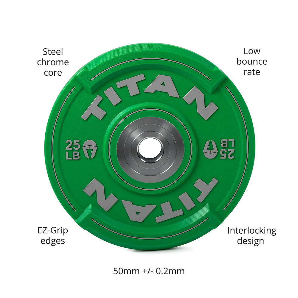 25 LB Pair EZ-Grip Elite Urethane Color Plates - Image 9