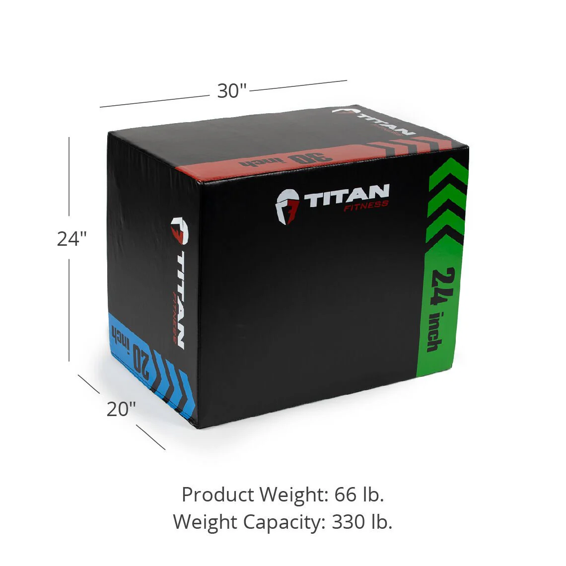 Scratch and Dent - 3-In-1 Heavy Foam Plyometric Box – 20-in x 24-in x 30-in - FINAL SALE - Image 2