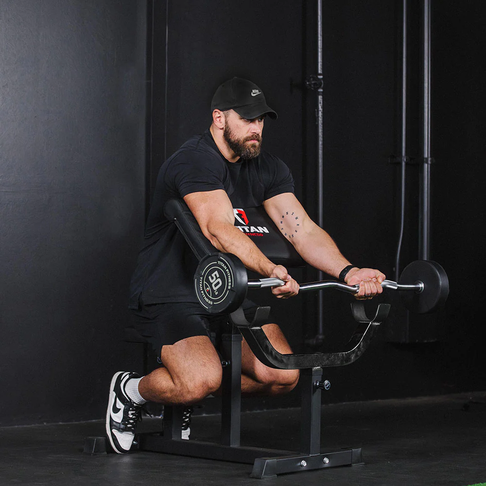 60 LB EZ Curl Fixed Urethane Barbell - Image 6