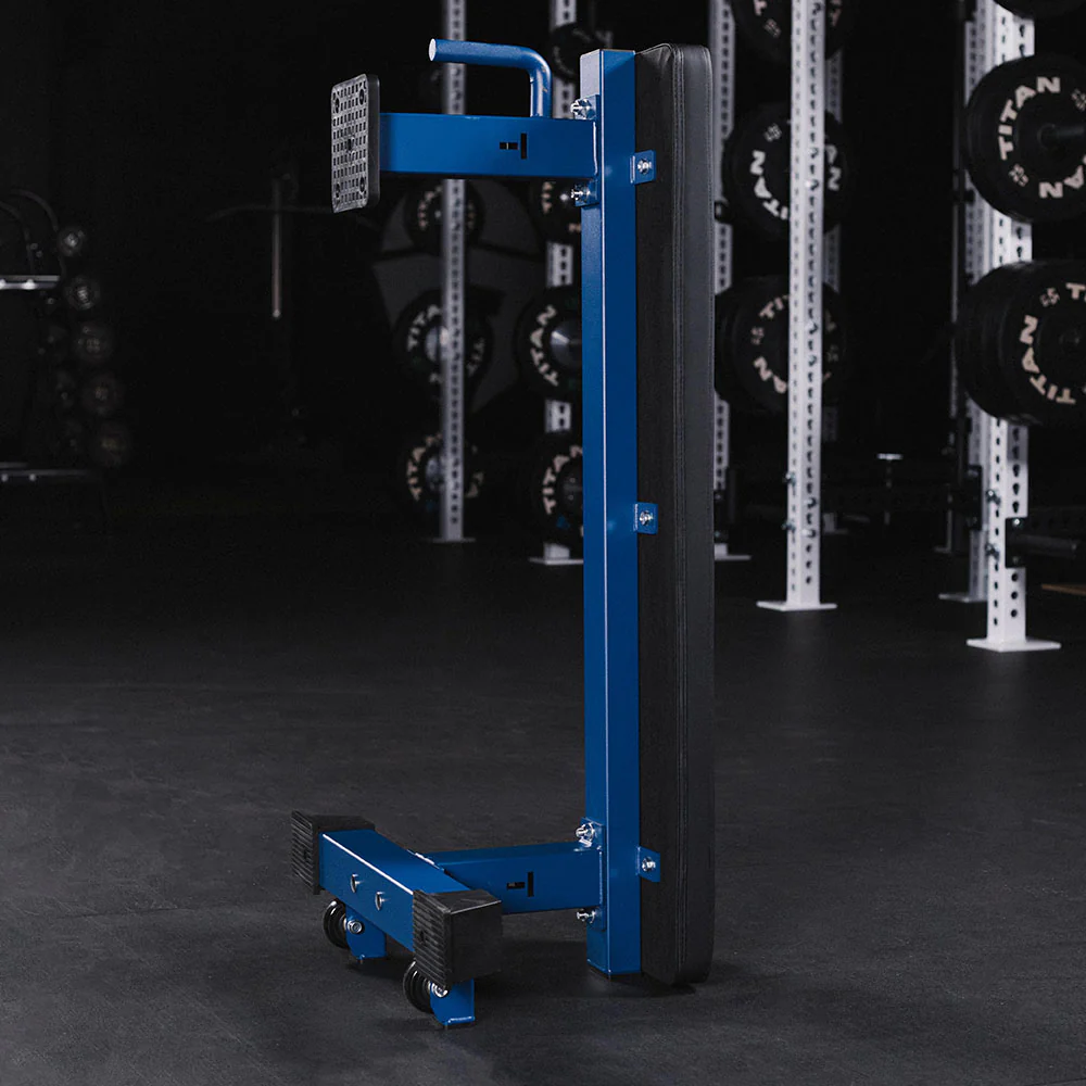 Scratch and Dent, Elite Series Single Post Flat Bench | Navy - Image 11