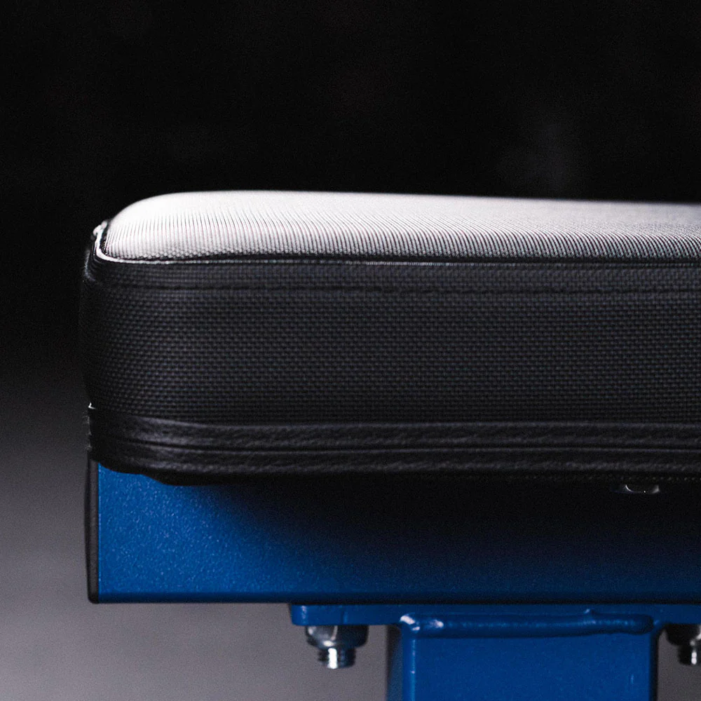 Scratch and Dent, Elite Series Single Post Flat Bench | Navy - Image 6