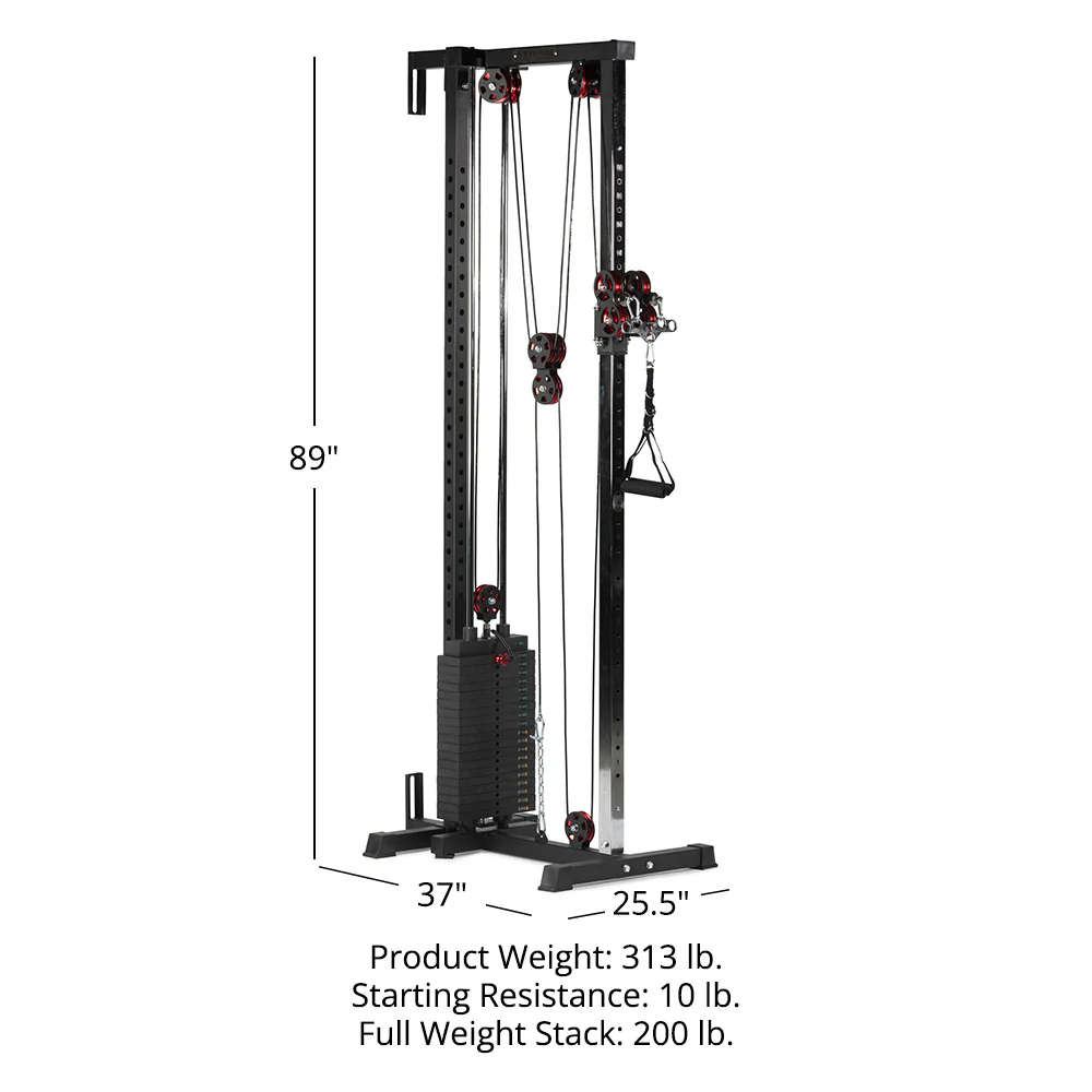 Scratch and Dent, Tall Wall and Rack Mounted Pulley Tower | 200 LB Selector - Image 15