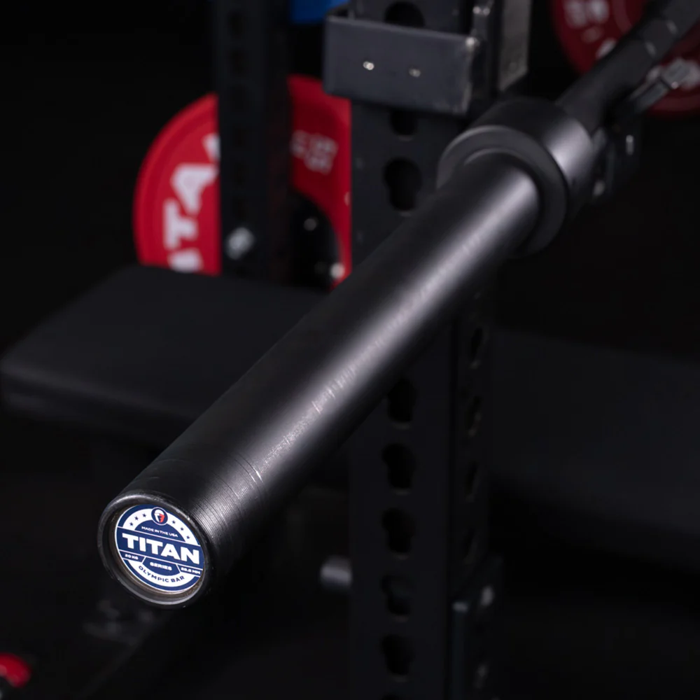 Scratch and Dent, Titan Series Olympic Barbell | Black Cerakote - Image 6