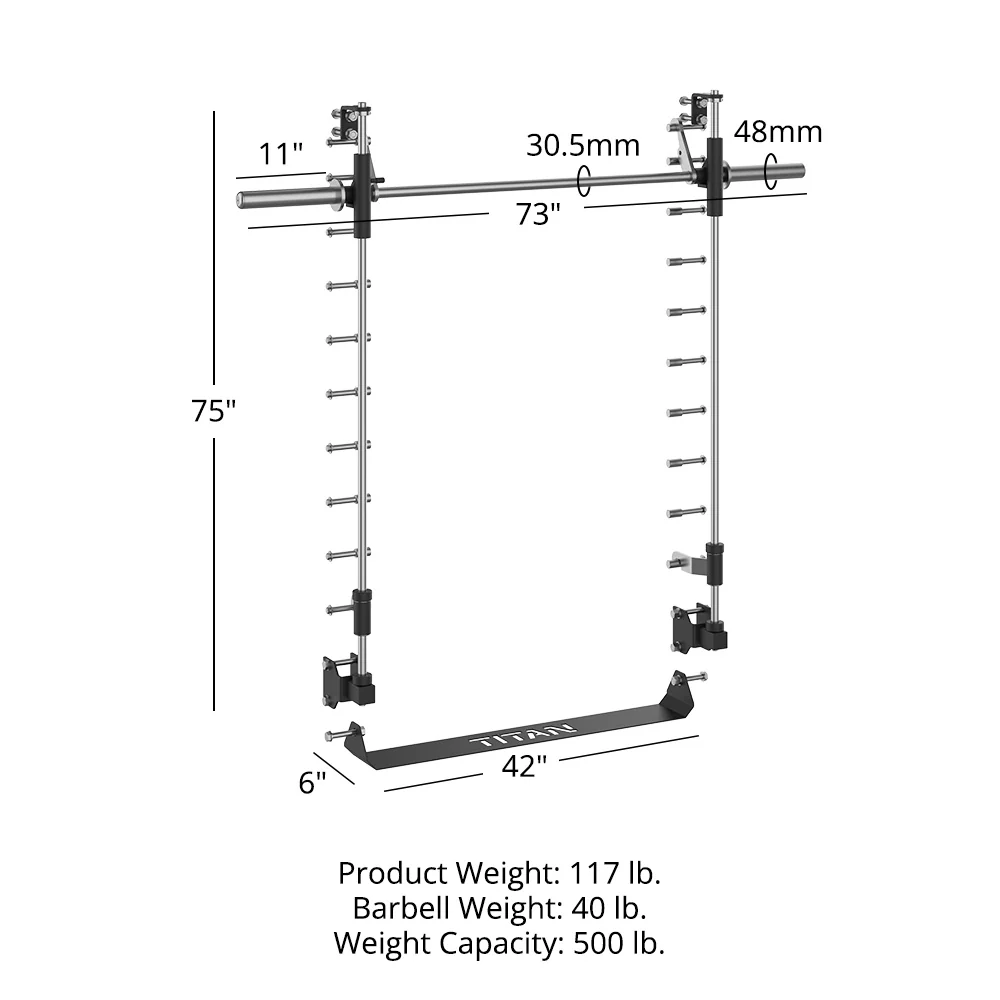 Scratch and Dent, X-3 Series 80" Smith Machine Power Rack Attachment - Image 13