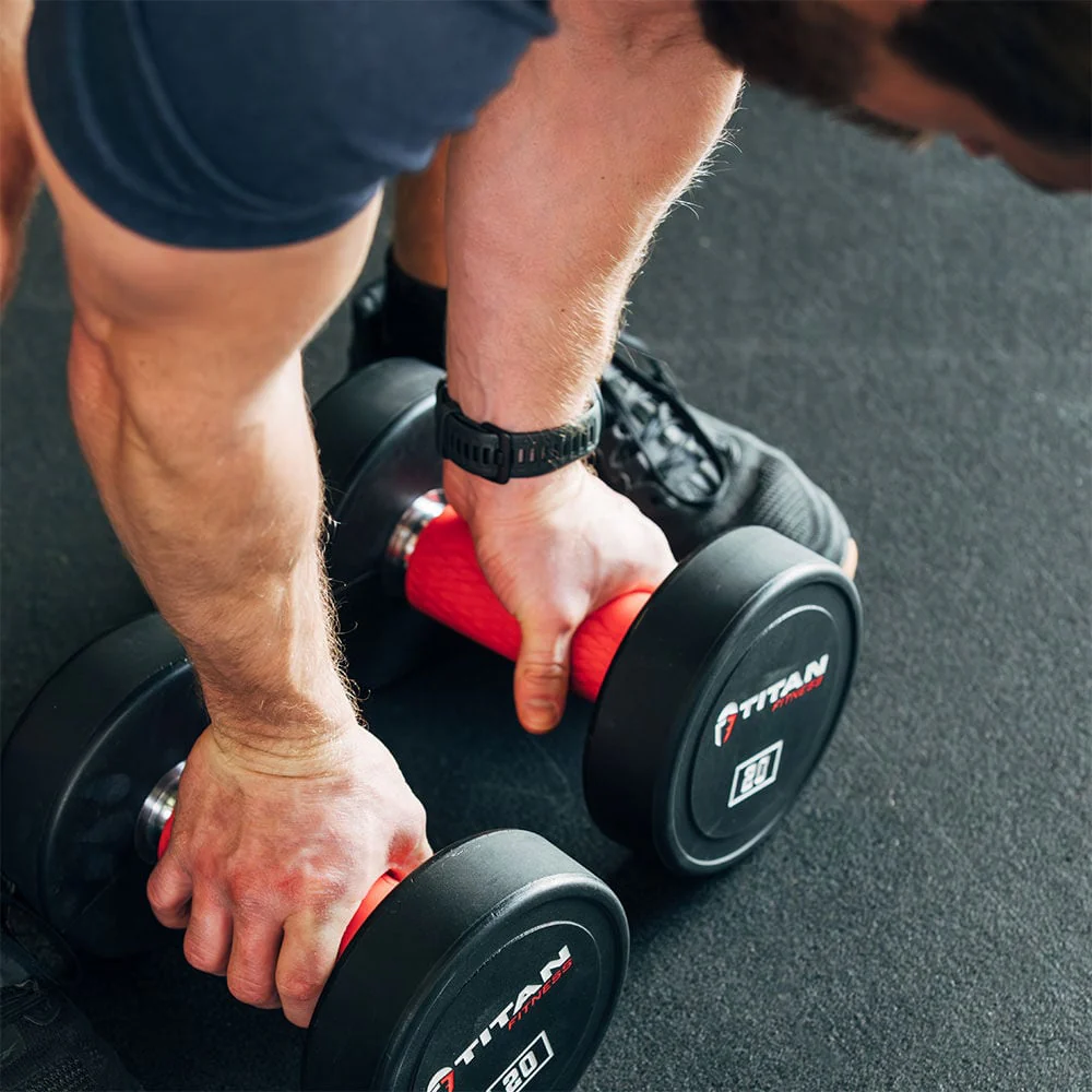 Scratch and Dent, 2" Red Weight Bar Grips - Image 6
