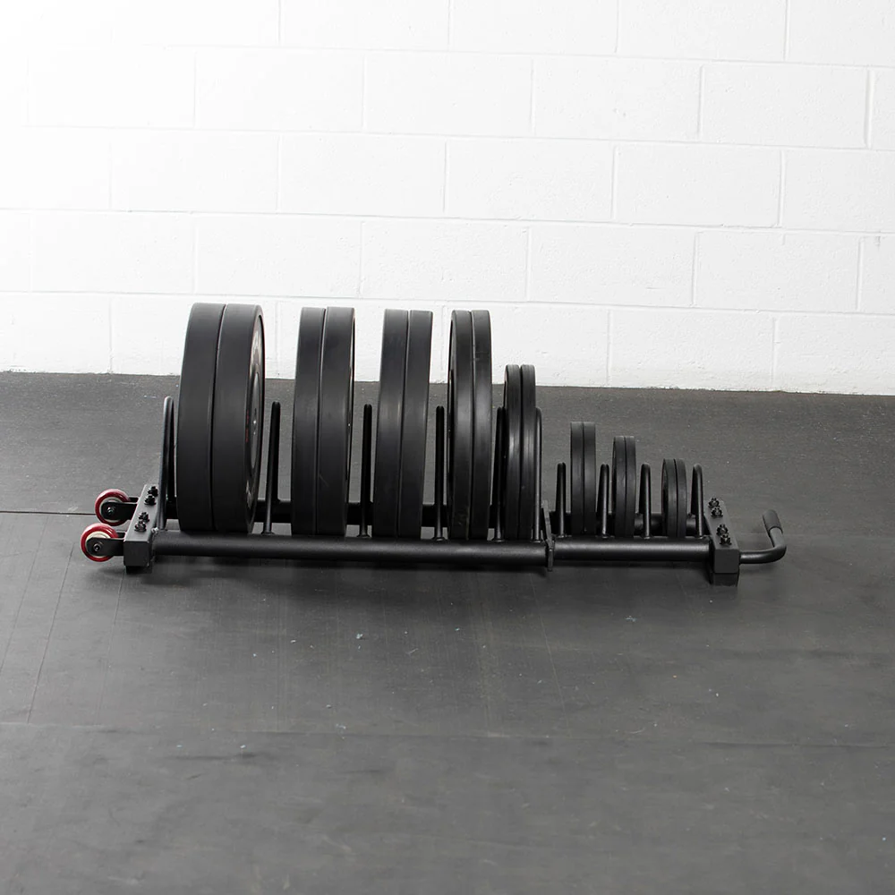 Scratch and Dent, Horizontal Weight Plate Storage With Wheels - Image 3