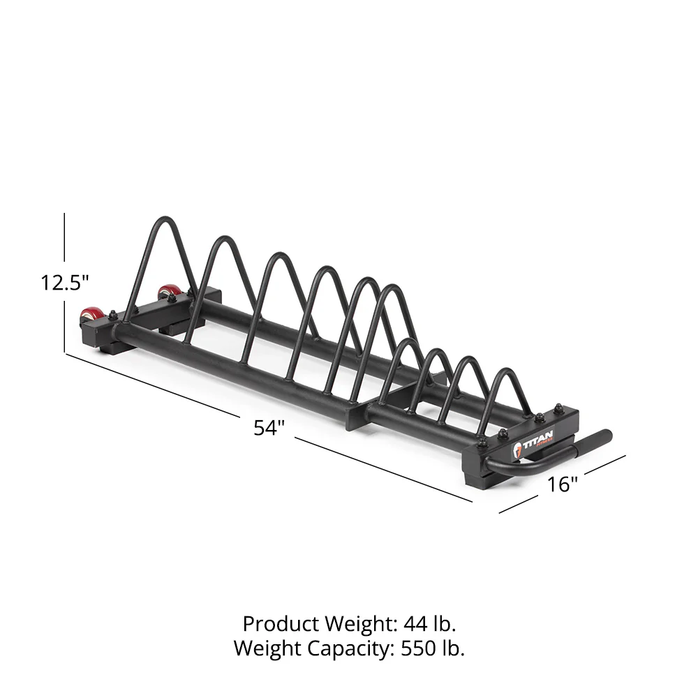 Scratch and Dent, Horizontal Weight Plate Storage With Wheels - Image 8