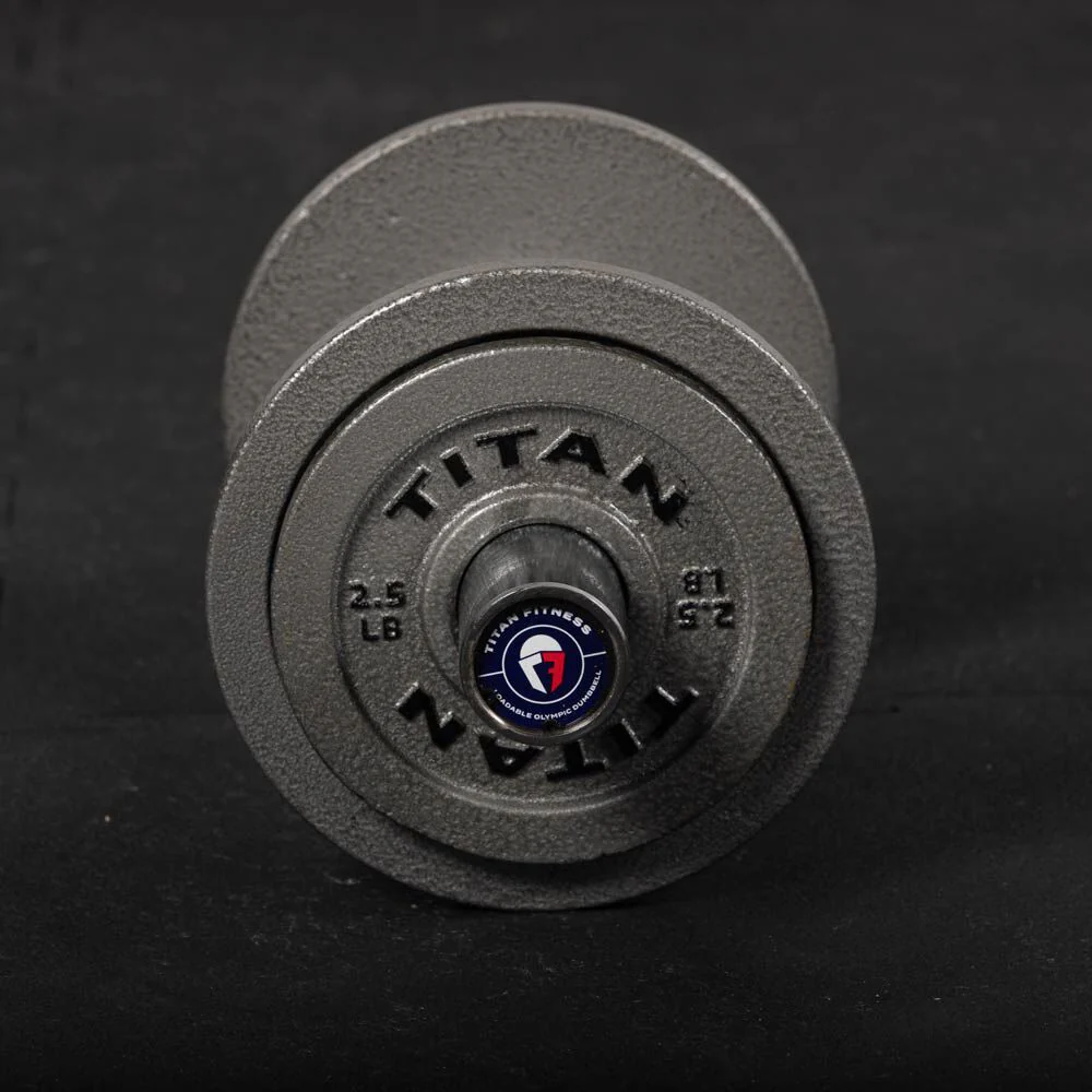 Loadable 15" Olympic Dumbbell Handles - Pair - Image 4