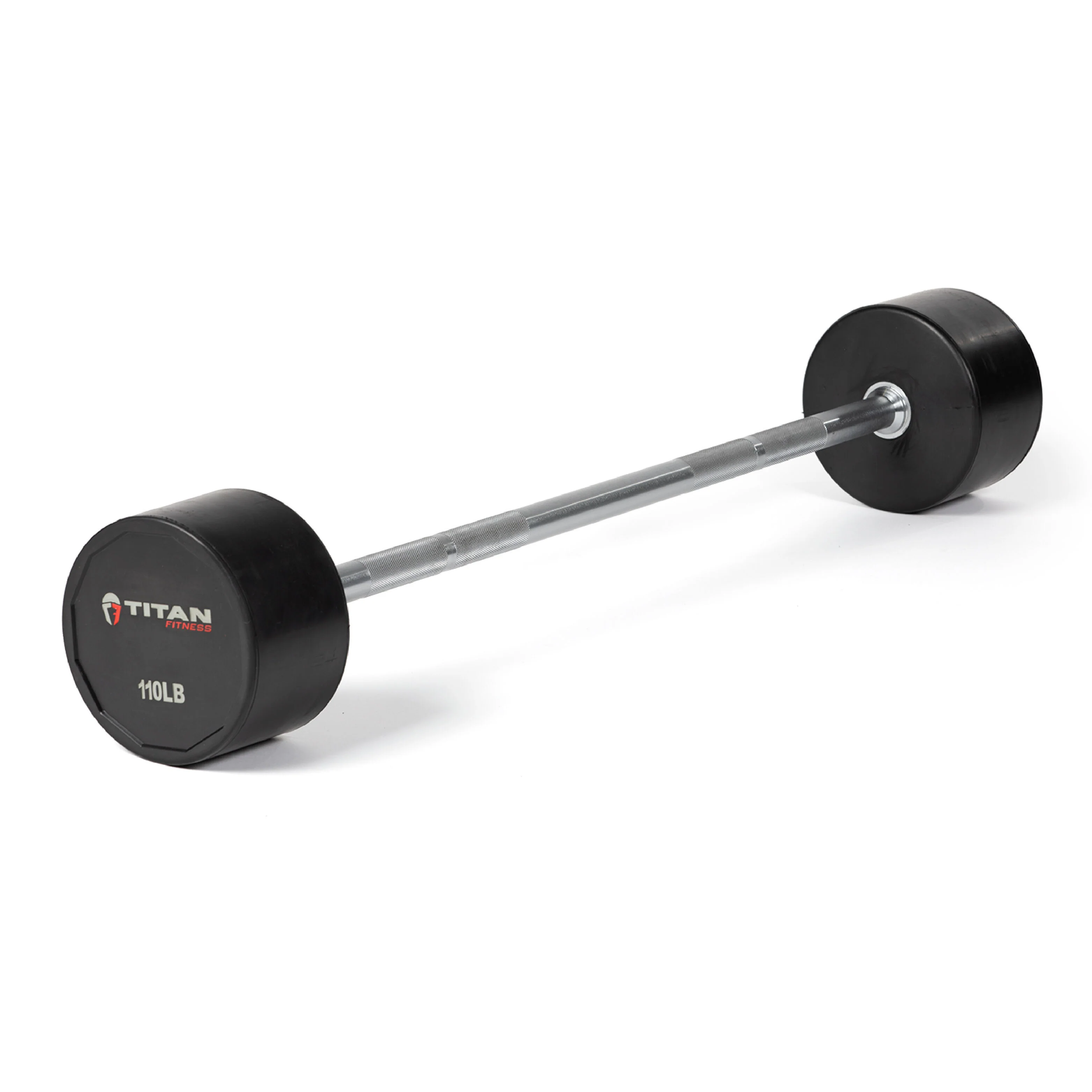 Scratch and Dent - Rubber Fixed Barbell | Straight | 110 LB - FINAL SALE