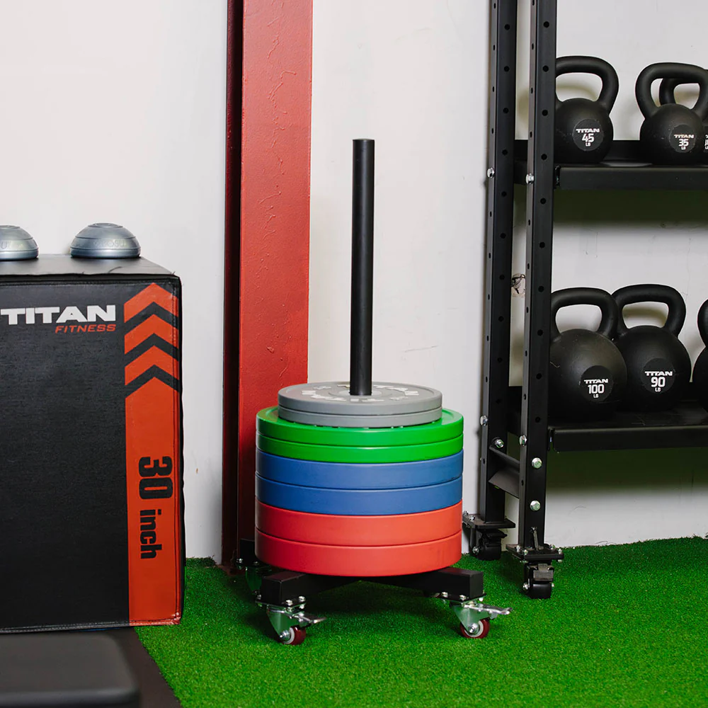 Scratch and Dent, Vertical Weight Plate Storage w/ Wheels | v2 - Image 2